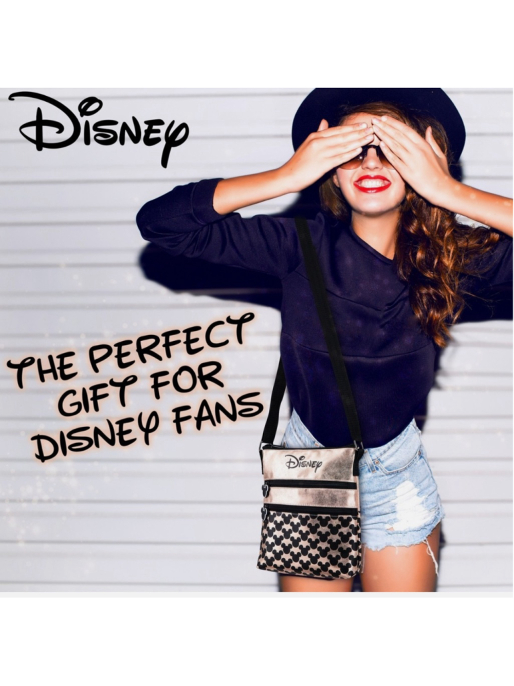 NEW with tags Disne Rose Gold Cross Body Bag Shoulder Bag, perfect Disney Gift! - Picture 2 of 6